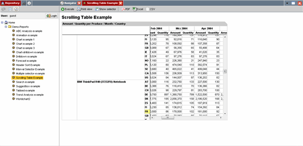 scrolltable